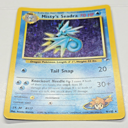 Misty's Seadra (Holo) 9/132 - Vintage Gym Hero WOTC Pokemon Card - Image 3