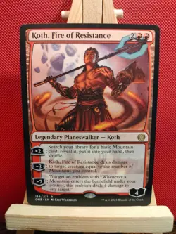 Koth, Fire of Resistance - Phyrexia: All Will be One - Rare - NM - MTG - Image 1