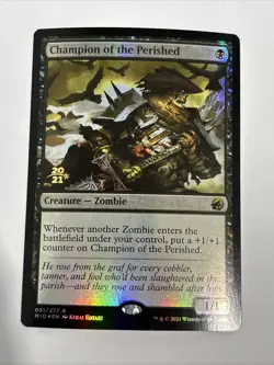 1 x Champion of the Perished - Foil - Innistrad: Midnight Hunt Prerelease - Image 1