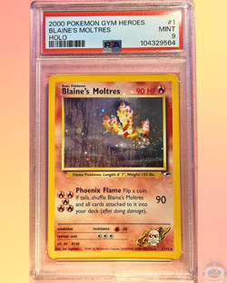 2000 Pokemon Gym Heroes Blaine's Moltres Holo - Image 1