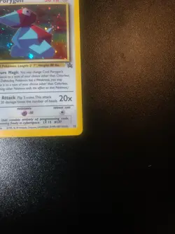 Cool Porygon 15/53 Wotc Black Star Promo Holo Pokemon - Image 3