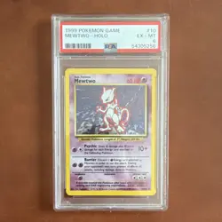 Pokemon TCG Mewtwo Base Set Holo Rare PSA 6 10/102 English 1999 - Image 1