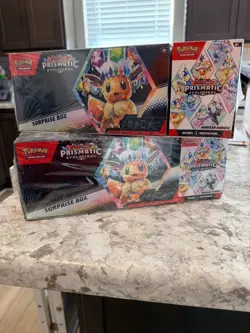 x2 Sam’s Club Pokemon Prismatic Evolutions Surprise Box & Booster Bundle - Image 1