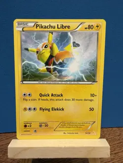 Pokemon TCG Pikachu Libre Suicune XY Trainer Kit 14/30 Regular - Image 1