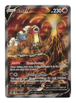 Entei V Ultra Rare Full Art GG36/GG70 Crown Zenith: Galarian Gallery Pokemon NM - Image 1