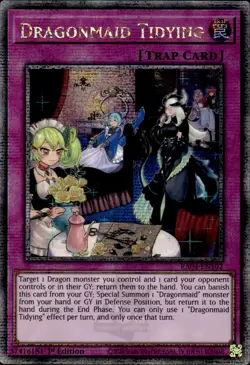 Dragonmaid Tidying - Quarter Century Secret Rare 1st Edition RA04-EN102 - YuGiOh - Image 1