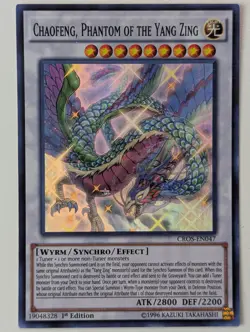 Chaofeng, Phantom des Yang Zing CROS-EN047 Super Rare EN NM YUGIOH - Image 1