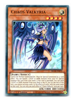 Chaos Valkyria - BLCR-EN072 - Ultra Rare - 1st Edition - Yugioh - Image 1