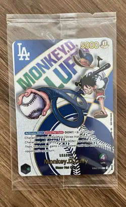 Bandai Namco Leader Dodger’s Monkey D. Luffy One Piece Card Game EB02-010 - Image 1