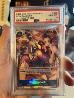 One Piece CCG Boa Hancock Alternate Art OP01-078 PSA 10 Gem Mint - Image 1
