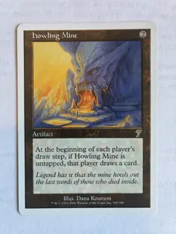 Magic the Gathering Howling Mine 7th Edition Regular LP-NM Card MTG - Image 1