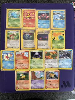 LOT OF 16 POKEMON E READER CARDS EXPEDITION, EX SANDSTORM, EX SERIES - Image 1
