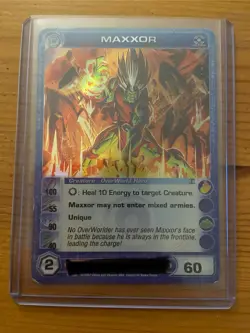 Chaotic Card Maxxor DoP Ultra Rare Ripple Foil Damaged - Max Wisdom 60 E - Image 1