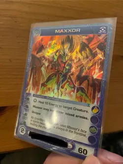 Chaotic Card Maxxor DoP Ultra Rare Ripple Foil Damaged - Max Wisdom 60 E - Image 2