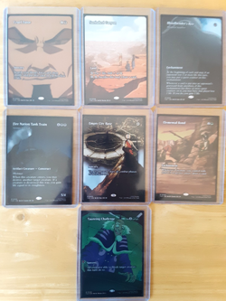 mtg 7 mythic borderless avatar cards 1 foil 6 reg n/m never played see picture - Image 1