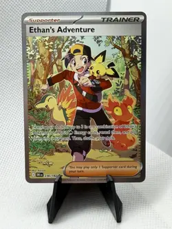 *Pack Fresh* Ethan's Adventure SIR 236/182 Destined Rivals Pokemon Card - NM - Image 1