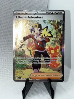 *Pack Fresh* Ethan's Adventure SIR 236/182 Destined Rivals Pokemon Card - NM - Image 3