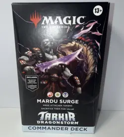 Magic the Gathering Tarkir Dragonstorm Commander Deck NEW sealed MARDU SURGE - Image 1