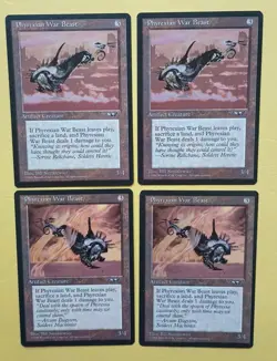 Magic the Gathering MTG Alliances PHYREXIAN WAR BEAST X 4 LP/EX C 1996 NICE! - Image 1