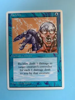 Backfire, Fourth Edition, Magic the Gathering, MTG Near Mint NM - Image 1