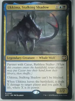 Ukkima, Stalking Shadow 0247 Non Foil Mythic Outlaws of Thunder Junction MTG NM - Image 1