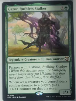 Cazur, Ruthless Stalker 0188 Non Foil Mythic Outlaws of Thunder Junction MTG NM - Image 1