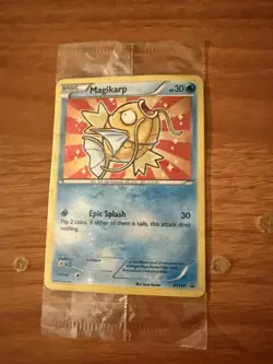 Pokemon Golden Shiny Magikarp XY143 Black Star Promo Holo (Sealed) - Image 1
