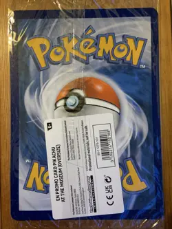 Pikachu At The Museum Natural History Museum Jumbo Pokemon Promo Card Rare - Image 2