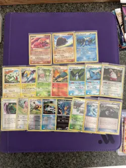 LOT x17 POKEMON HOLOS, STAMPED, REVERSE HOLOS EX ERA, D&P, CALL OF LEGENDS SWIRL - Image 1