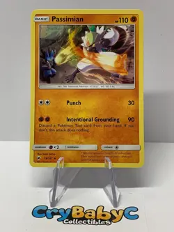 Pokemon Passimian 79/147 Burning Shadows Sun & Moon RARE - Image 1