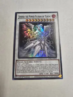 Yugioh! Junora the Power Patron of Tuning BPRO-EN039 Super Rare 1st Edition NM - Image 1