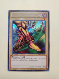 Yugioh! Left Leg of the Forbidden One LCYW-EN303 Secret Rare 1st Ed LP - Image 1