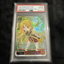 EN Weiss Schwarz Girl of Healing, Asia Gold Sig. Fdd/W65-E043SP PSA 10 - Image 1