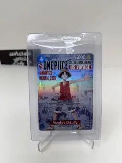 One Piece Monkey D. Luffy US Voyage Promo Card Foil College Basketball NCAA - Image 2
