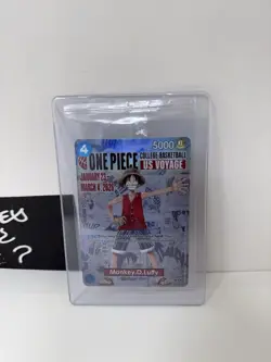 One Piece Monkey D. Luffy US Voyage Promo Card Foil College Basketball NCAA - Image 4