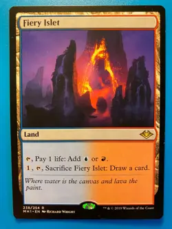 MTG 1x Fiery Islet # 238 Modern Horizons Magic the Gathering Card x1 NM - Image 1