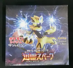 Pokemon Card Sun and Moon Thunderclap Spark Booster Sealed Box SM7a Japanese - Image 1