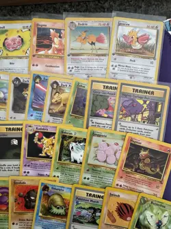 LOT OF 39 POKEOM WOTC CARDS FIRST EDITIONS, RARES, JUNGLE, FOSSIL, NEO SETS - Image 3