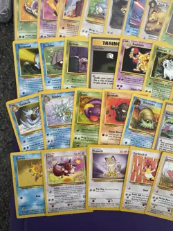 LOT OF 39 POKEOM WOTC CARDS FIRST EDITIONS, RARES, JUNGLE, FOSSIL, NEO SETS - Image 4