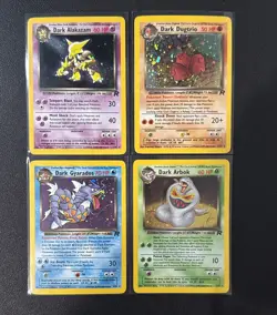 Vintage Pokemon Team Rocket- 4 HOLO RARES Card Lot -1999-2000s ENG Excellent/LP - Image 1