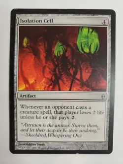 MTG Magic The Gathering Card Isolation Cell Artifact New Phyrexia 2011 - Image 1