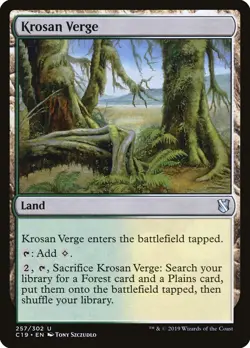 MTG Krosan Verge ** Commander 2019 ** English (NM) - Image 1