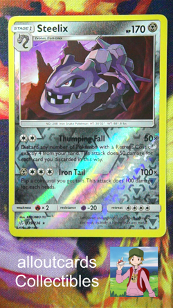 2019 Pokemon Cosmic Eclipse Steelix Reverse Holo 139/236 NM/M - Image 1