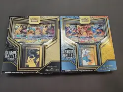 Pokemon TCG League Battle Deck x2 Pikachu & Zekrom GX + Reshiram & Charizard Gx - Image 1