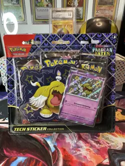 2x Pokemon Scarlet Violet Paldean Fates - SHINY GREAVARD TECH STICKER COLLECTION - Image 3