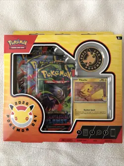 Pokemon Day 2026 Collection (3 Booster Packs & Stamped Pikachu Foil Promo - Image 1