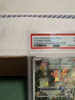 Pokemon Center Stamp Promo Charmander Obsidian Flames ETB SVP EN 044 PSA 9 Mint - Image 2