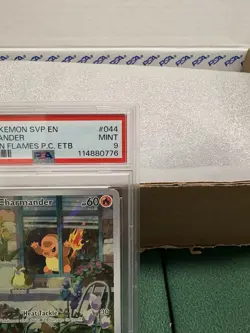 Pokemon Center Stamp Promo Charmander Obsidian Flames ETB SVP EN 044 PSA 9 Mint - Image 3