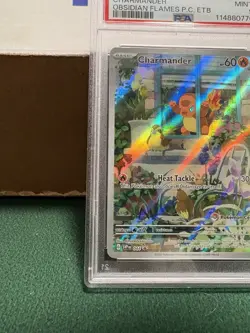 Pokemon Center Stamp Promo Charmander Obsidian Flames ETB SVP EN 044 PSA 9 Mint - Image 5