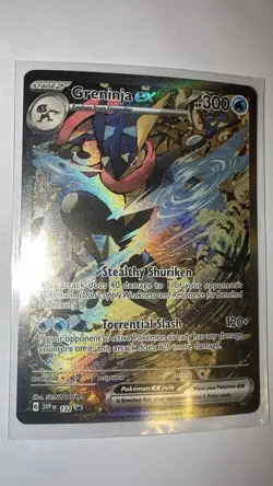 Pokemon TCG Greninja EX Black Star Promo Shrouded Fable SVP132 NM - Image 1
